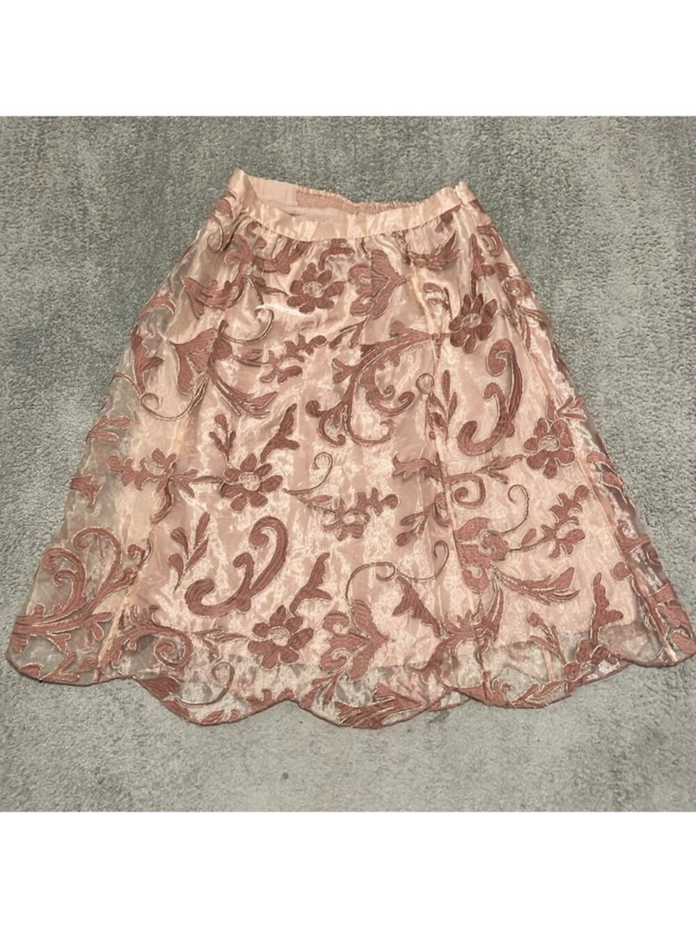 VGC Maeve Shannon Skirt Embroidered Layered Full Delicate Fairy Skirt - Size M